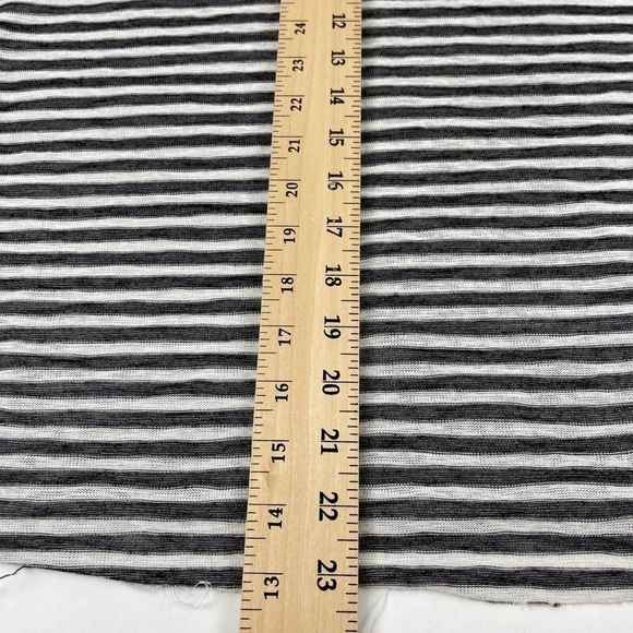 Project Social T Urban Outfitters Tshirt Womens Small White Black Striped Vneck - Picture 7 of 10